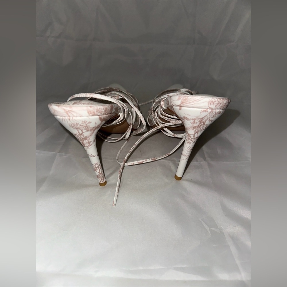Fashion Nova Sunniva-12 Brown Lace Up Stilletto Heels Size 9 NIB - Picture 4 of 5